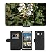 Produktbild Grand Phone Cases PU Leder Leather Flip CASE Cover HÜLLE ETUI Tasche Schale // M00141763 Biene Nektar Blütenpollen Macro // HTC One M9