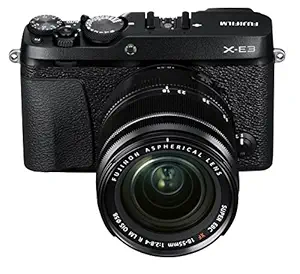 Fujifilm X-E3 24.3 MP Mirrorless Camera with XF 18-55 mm Lens (APS-C X-Trans CMOS III Sensor, X-Processor Pro Engine, EVF, LCD Touchscreen, Phase Detection AF, 4K Video, Film Simulations) - Black