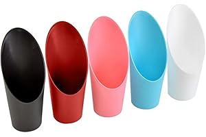 FIREANGELS Zewool Lot de 5 pelles de sol pour plantes charnues, mini pelle et pelle en plastique, outil de jardin, seau pelle, cylindre de culture en pot, couleur aléatoire