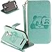 Produktbild ISENPENK Neu Design für ASUS Zenfone 2 Laser ZE551KL hülle Leder [Grün],3D Tiere Panda Serie ASUS Zenfone 2 Laser ZE551KL hülle Case Flip Cover 3-in-1 Leder hülle Bookstyle,Leder Original PU Lederhülle Muster Hülle Schale Standfunktion Etui Schutzhülle Tasche Credit Card Slots Wallet Case Leder Tasche