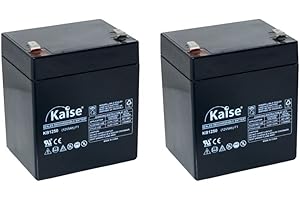 KAISE TECHNOLOGIES Kaise Batería de Plomo AGM VRLA 12V- 5Ah / Modelo KB1250 F1 / 2 Unidades