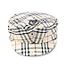 Children Rich Looking Gray and Black Plaid Newsboy Driver Cap
