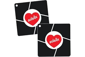 soleilx Tappetino per Piano Cottura Induzione per Cucinare 2PZ Antiscivolo in Silicone –Tappetino Induzione Antigraffio Sottopentola Tappetino Protettivo Piano Induzione Magentico Forno Quadrato 24cm