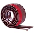 MMT Acoustix® 1pc 2-Layer Silicone Door Bottom Seal Strip 39”x2”- 3M Self Adhesive Tape, Soundproof, Weatherproof, Block Light, Insects and Mosquitoes. Brown