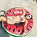 Price comparison product image Tookie Inflatable Ring, Creative Watermelon Shaped Swimming Ring Giant Rubber Ring Swimming Pool Float for Kids Adult(90)