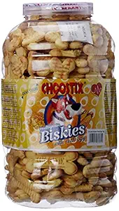 Choostix Biskies with Real Egg Dog Treat, 1 Kg (Jar)