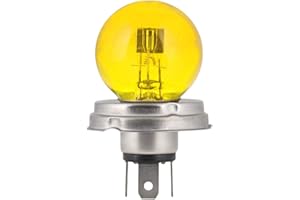 CYCLINGCOLORS BULB 12V 45/40W P45T R2 YELLOW CAR AUTO MOTO FRONT HEADLIGHT LAMP LIGHT VINTAGE OLD SCHOOL RETRO MOTORCYCLE FRONT