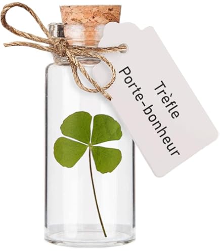 Pendentif Porte-bonheur Trèfle à 4 feuilles - Trèfle