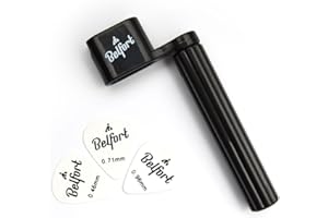 BELFORT Avvolgicorda Premium per un cambio più veloce Bonus: 3 plettri + eBook Mandrino per corde per chitarra occidentale, chitarra acustica, chitarra classica, chitarra classica e chitarra elettrica Nero