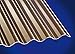 Produktbild Polycarbonat Wellplatten Profilplatten Sinus 76/18 wabe Struktur bronce 2,8 mm (5000 x 1045 x 2,8 mm)