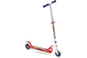 Mondo Toys - Monopattino in alluminio per bambino bambina Disney Cars 3 - manubrio regolabile - 2 ruote - 18100