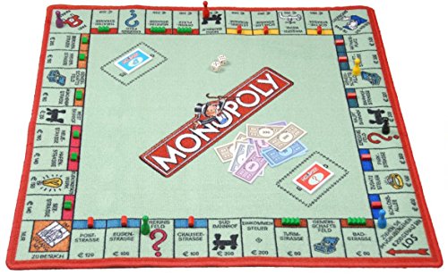 Preisvergleich Produktbild SPIELTEPPICH 'Monopoly' Kinderteppich 92 x 92cm
