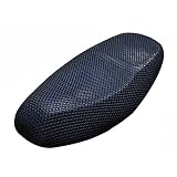 Color : azul, negro sourcing map Red de Malla Azul y Negro Funda del Sillín para Moto Verano Cojín del Asiento Transpirable
