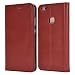 Produktbild Mulbess Ledertasche im Ständer Book Case / Soft TPU für Huawei P10 Lite Tasche Hülle Leder Etui,Wein Rot