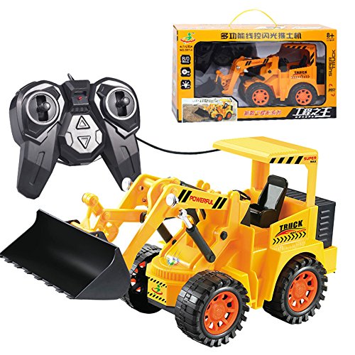 Preisvergleich Produktbild Qiyun Spielzeugmaschine, Kinder Haben die Modelle des Fahrzeugs von Ingenieurrolle, Ferngesteuertes Blitzgerät Spielzeug für Kinder kontrolliert Bulldozer