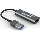 Coverzone 4k Usb 3.0 Video Capture G&ouml;r&uuml;nt&uuml; Yakalama Adapt&ouml;r&uuml; Usb 4K 1080P Akış &Ouml;ğretim Video Konferans veya Canlı Yayın i&ccedil;in 