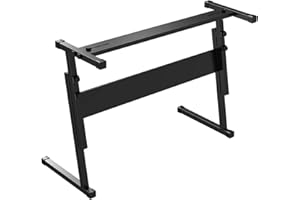 OYAYO Z-Frame Piano Keyboard Stand Z-Style Soporte de altura ajustable, resistente soporte de piano digital para 49 61 76 88 teclas (marco Z)