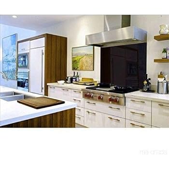 Nidda Black Toughened Glass Splashback Buy Designer Kitchen