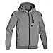 Produktbild JET Motorradjacke Sommer Hoodie Kapuzenpullover Mit Protektoren Soft Shell (L (EU 50 - 52), Grau)
