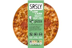 SRSLY Low Carb Mighty Meat Free Keto Pizzas | 9 Inch | Multipack of 3 | Seriously Low Carb Keto Food | Low Sugar | High Protein | No Compromise