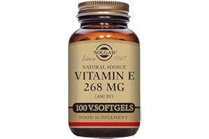 Solgar Natural Source Vitamin E 268 Milligram (400 IU) Softgels - Pack of 100 - Protects Cells from Oxidative Stress - Immune Support - Gluten Free