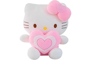 IFHDO Hello Kitty Plüschpuppe Hello Kitty Plüschtier Plüschfigur Plüschspielzeug Kinder 30cm Kuscheltier Puppe Dekor Themed Geburtstag Party Supplies -2
