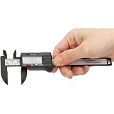 Elektronik Dijital Kumpas, 150mm Karbon Fiber G&ouml;vde, LCD Ekran, mm/inch D&ouml;n&uuml;şt&uuml;rme, Sıfırlama Fonksiyonu, Hassas &Ouml;l&ccedil;&uuml;m Aleti