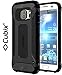 Cubix® Shock Proof Case For Samsung Galaxy S7 Tough Armor Tech Series Back Cover case With Premium Carbon Fiber Texture 4 Side Air Cushion Extra Soft Buttons - Black RS.650.00