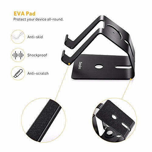 iPhone X Halterung  EasyAcc Dock handy halterung handy Tablet Aluminium Hater f  r iphone X 8 Samgung s8 plus note 8 und alle Tablets eBook-Reader han