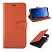 Produktbild Samsung Galaxy Note 8 Hülle, Profer [Premium Leder Serie] Schutzhülle PU Leder Flip Tasche Case mit Integrierten Kartensteckplätzen und Ständer für Samsung Galaxy Note 8 (Leder-Braun)