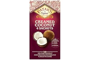 Patak's Creamed Coconut 4x50g Sachets (Pack of 2)