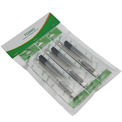 FOSHIO Abschließbares 9mm Gebrauchsmesser mit 30 Grad Carbon Steel Snap-Off Ersatzklingen Auto Wrap Cutter Craft Messer Tint Film Handwerkzeuge - 9