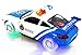ToyZe® Battery Operated Bump And Go Action Police Car, 360° Spinning Stunt Car, With Beutiful Flashing Lights and Sirens.