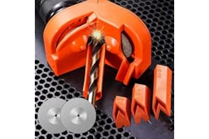 StyBtt 1 Pieza Afilador de Brocas Multiusos, Afilador Brocas, Afilador de BrocasProfesional, Afilador de Brocas de Metal, Afilador para Brocas Helicoidales, con 2 Discos de Lijado