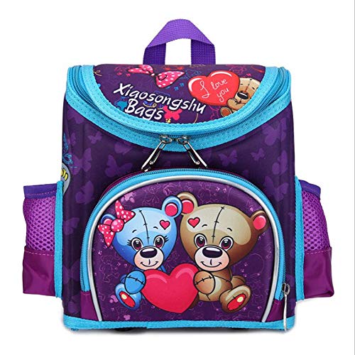 KHDJH Kinderrucksack Schule Taschen für Jungen Orthopädische Atmungs Rucksack Racing Auto Kind Schule Tasche 1-5 Grade Jungen Knapsack A Q