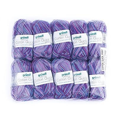 Grundl Gründl 861-171 Cotton Quick Print Coton Aubergine Coton, Multicolore, 35 x 24 x 7 cm