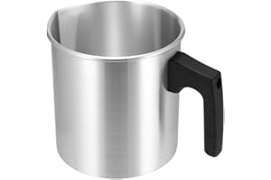 ONEVER Crisol De Velas, Jarra De Metal para Cera Derretida, Vela Perfumada De 1.2l Olla De Fusión De Cera DIY - Calentadores De Velas para Manualidades De Fabricación De Velas Y Jabón