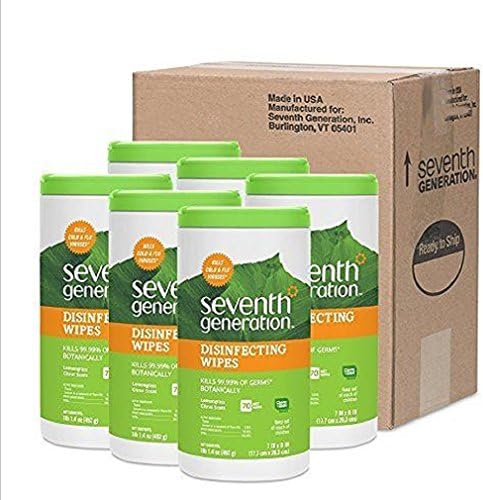 Seventh Generation Disinfecting Multi-Surface Wipes 70-count Tubs by Watchy Shop