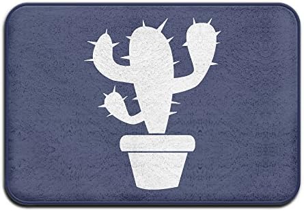 Door Mat White Cactus Unique doormats for entrance way funny carpet cleaner solution carpet cleaner machine small