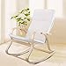 Songmics Birch Wood Relaxing Rocking Chair with 100% cotton Seat Max Load: 120 kg Beige LYY30M