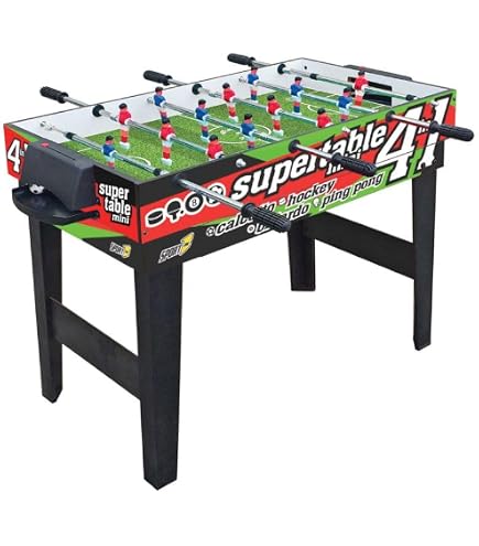 Baby-Foot Multi-Games 4en1 Sport1 - Football, Billard, Ping-Pong, Hockey | Table 122x60cm Pour Famille