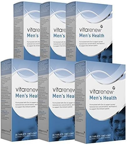 *SPECIAL OFFER* Vitarenew Men's Health Multivitamin &amp; Minerals - 6 Month's Supply 180 tablets - for Energy, Immunity, Testosterone and Reproductive Health