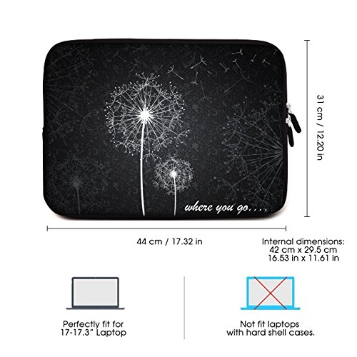 Sidorenko Laptop Tasche f  r 17 - 17 3 Zoll   Universal Notebooktasche Schutzh  lle   Laptoptasche aus Neopren  PC Computer H  lle Sleeve Case Etui  G