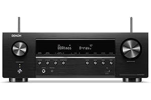 Denon Avr-S760H Receptor AV De 7.2 Canales con Dolby Atmos, DTS:X, 6 Entradas Hdmi y 1 Salida, 8K Hdmi, Bluetooth, WLAN, Airplay 2, Heos Multiroom, Compatible con Alexa