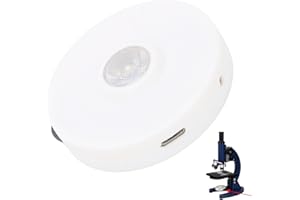 Sxhlseller LED-Mikroskop-Ringe-Licht, Mikroskop-Lampe, LED-Ringe, LED-weiße, Verstellbare Lampe für Labore, Forschung, Bastler, Nahtloses Dimmen, Helle Beleuchtung