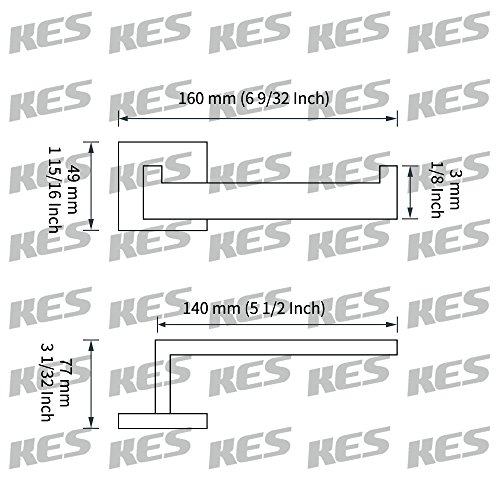 KES Bad-Serie Toilettenpapierhalter aus mattem Edelstahl WC-Papierrollenhalter ohne Deckel, 2PCS, Gebürsteter zur Wandmontage, A2570-2-P2 - 2