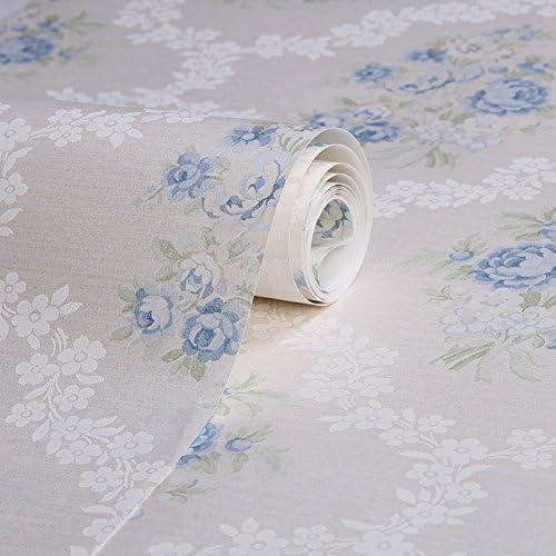 continental pastoral wallpaper/High-end non-woven wallpaper/Bedroom/living room TV background wallpaper/diamond bright flowered wallpaper-E