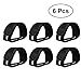 Produktbild VORCOOL 6 Stück Pedal Straps Einstellbare Fahrrad Füße Pedal Straps Toe Clip Gurt Gürtel für Heimtrainer Fahrrad Zyklus Hause Oder Gym (Schwarz)