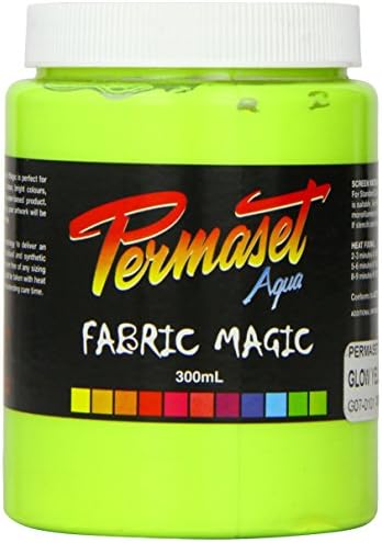 Permaset Aqua Standard 300ml Yellow - Screen Printing Ink for Fabric - Ideal Screen Printing Kit for Home Office, Starter Kit, Fabric Paint, Screen Printer and Other Fabric Ink