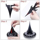 8LED Solarbetriebene LED Bodeneinbauleuchte Außenleuchte Solar Leuchte - Wasserdicht Solar Path Lights Garten Landschaft Beleuchtung Lampe für Yard Auffahrt Rasen Pathway (8Pack) - 5